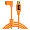 Tether Tools USB-Kabel USB 3.2 Gen1 USB-A Stecker, USB-Micro-B 3.0 Stecker 4.60 m Orange 90° nach rechts gewinkelt CU61RT15-ORG