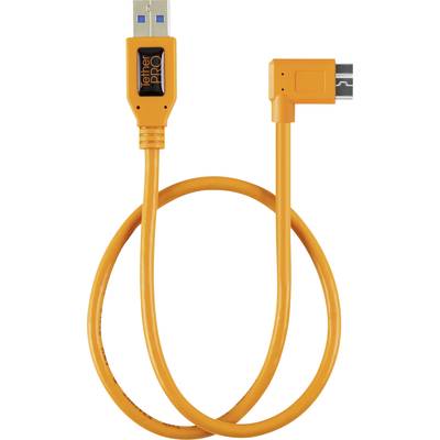 Tether Tools USB-Kabel  USB-Micro-B 3.0 Stecker, USB-B Buchse 0.50 m Orange  TET-CU61RT02-ORG