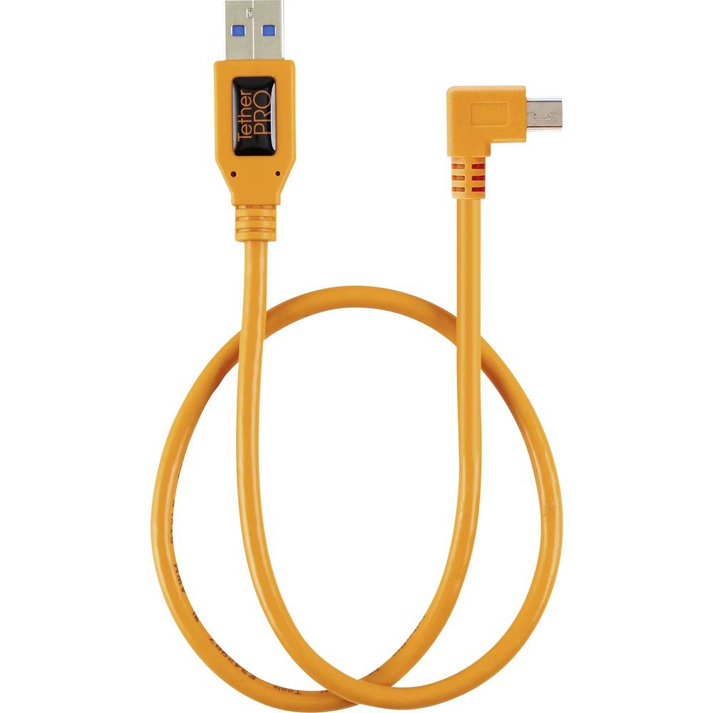 Tether Tools USB-kabel USB-mini-B stekker, USB-A stekker 0.50 m Oranje TET-CU51RT02-ORG