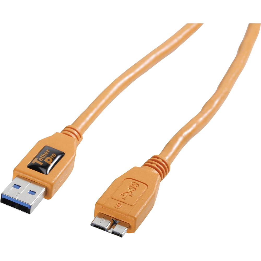 Tether Tools TetherPro USB 3.0 A-Micro B 4,6m oranje