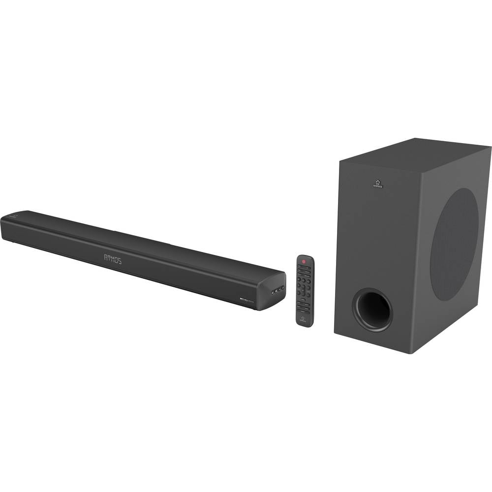 Renkforce RF-SB-301 Soundbar Dolby Atmos, Bluetooth, Incl. draadloze subwoofer, USB