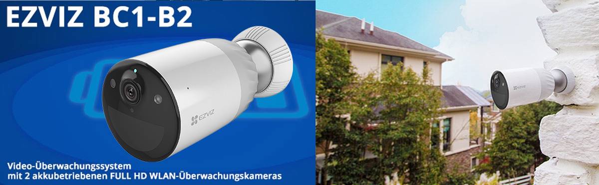 EZVIZ kabellose WLAN Outdoor Akku-Überwachungskamera mit Basisstation, 12900mAh wiederaufladbarer Akku, 2MP, 1080p Full--9