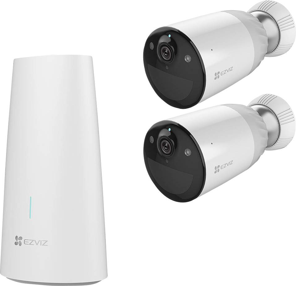 EZVIZ kabellose WLAN Outdoor Akku-Überwachungskamera mit Basisstation, 12900mAh wiederaufladbarer Akku, 2MP, 1080p Full--2