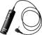 Ein schwarzer Fernauslöser 'Canon RS-60E3' mit Kabel und 2,5 mm Klinkenstecker, verwendet für Kameras zur Fernauslösung.