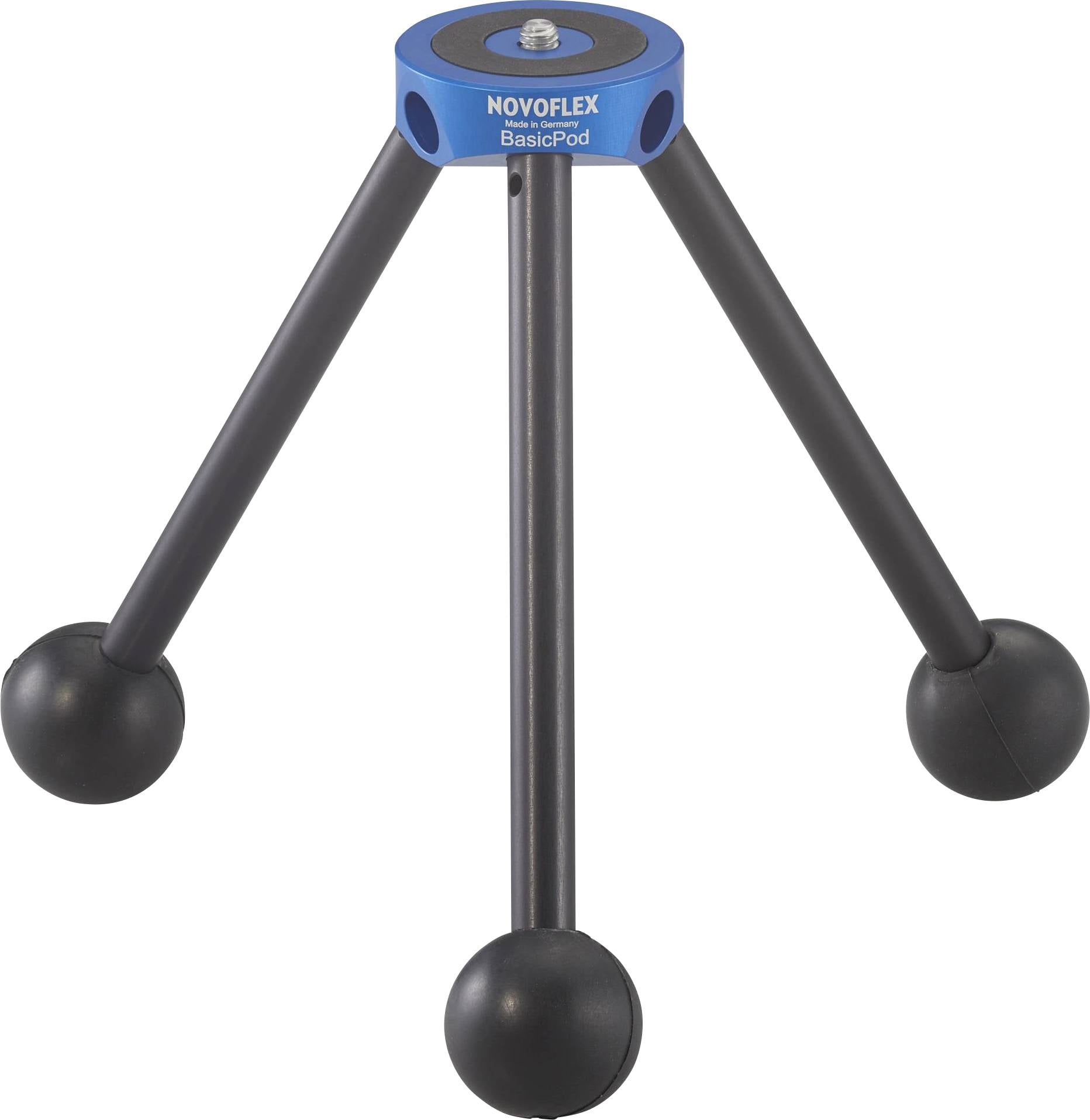 Novoflex Dreibeinstativ 1/4 Zoll Arbeitshöhe=4.7 - 14.5 cm Schwarz, Blau