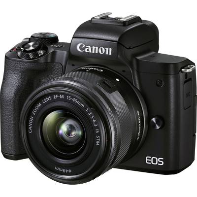 Canon EOS M50 Mark II EF-M 15-45 STM Kit Systemkamera EF-M 15-45 mm IS STM Gehäuse (Body), inkl. Akku, inkl. Standard-Zo