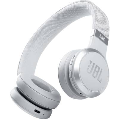 JBL Harman LIVE 460 NC  On Ear Kopfhörer Bluetooth®, kabelgebunden  Weiß Noise Cancelling Headset, Klang-Personalisierun