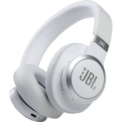 JBL Harman LIVE 660 NC  Over Ear Kopfhörer Bluetooth®, kabelgebunden  Weiß Noise Cancelling Headset, Klang-Personalisier