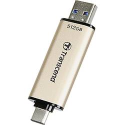 Image of Transcend JetFlash 930C USB-Stick 512 GB Gold TS512GJF930C USB 3.2 Gen 1, USB-C™