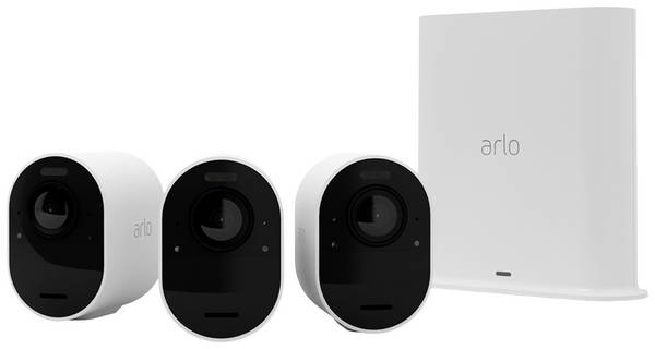 ARLO Ultra 2 4K, 3er Set VMS5340-200EUS Kabellos, WLAN IP-Überwachungskamera-Set   3840 x 2160 Pixel