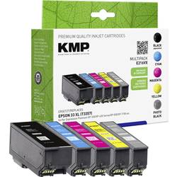 Image of KMP Tinte Kombi-Pack ersetzt Epson Epson 33XL Kompatibel Kombi-Pack Schwarz, Foto Schwarz, Cyan, Magenta, Gelb E216VX