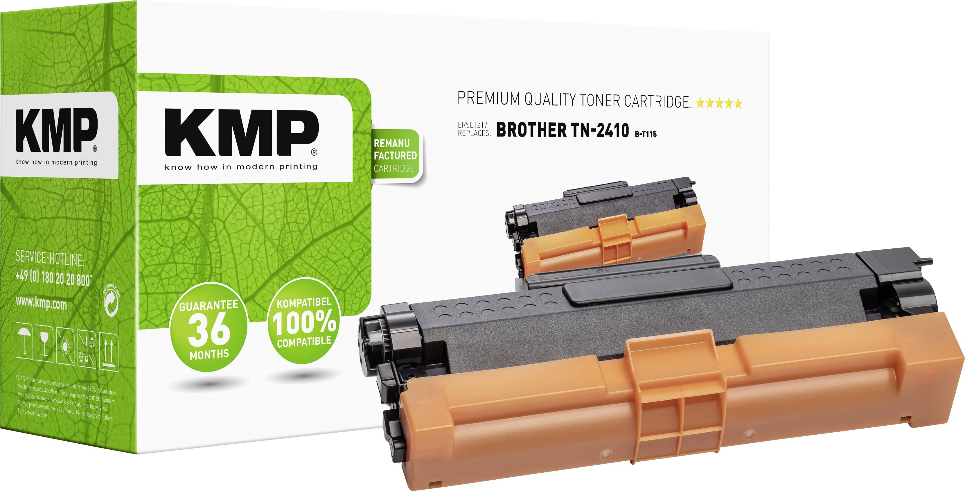 KMP Toner ersetzt Brother Brother TN2410 Kompatibel Schwarz 1200 Seiten B-T115 1267,0000
