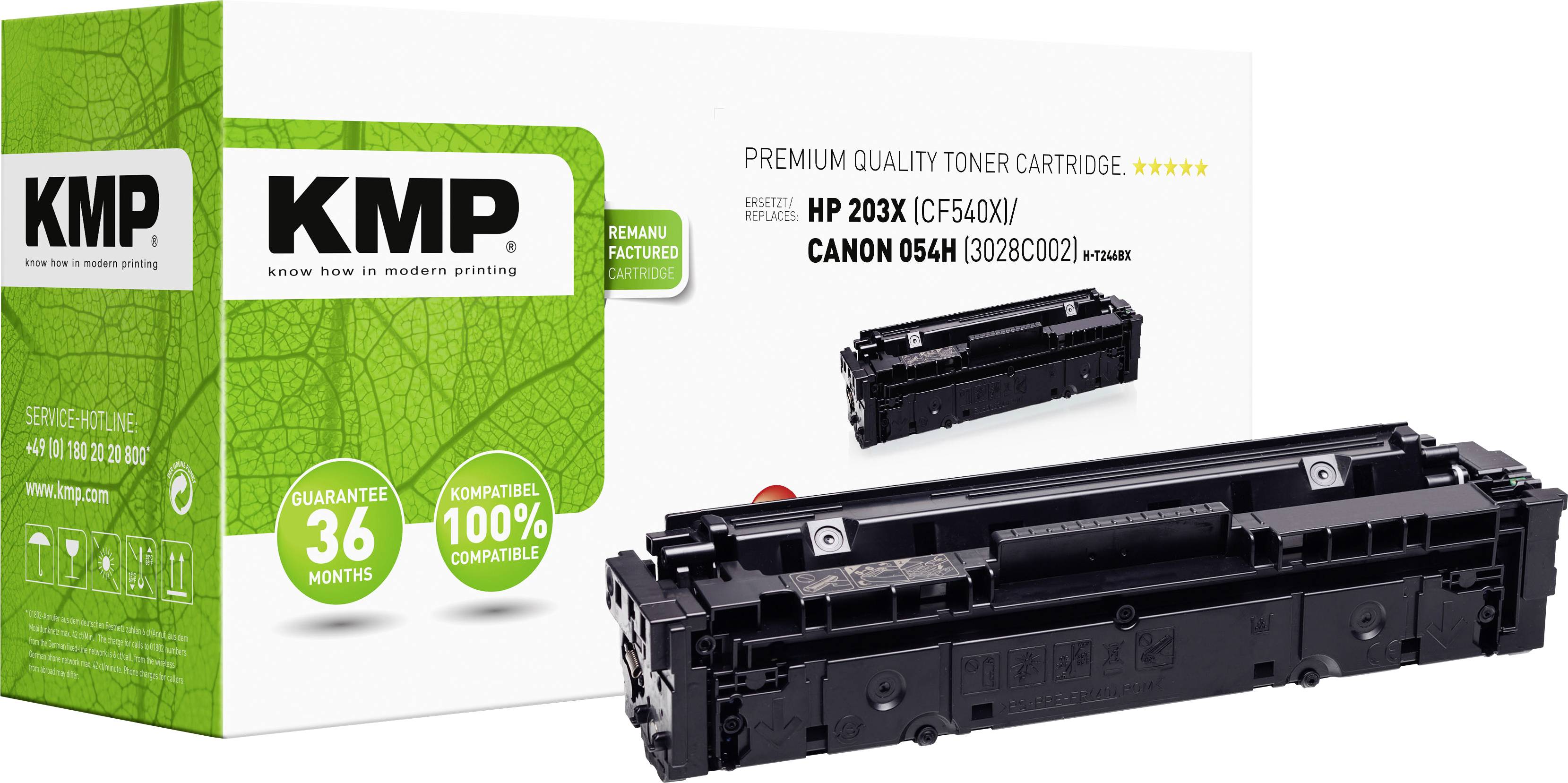 KMP Toner HP CF540X comp. black 3200 S. H-T246BX