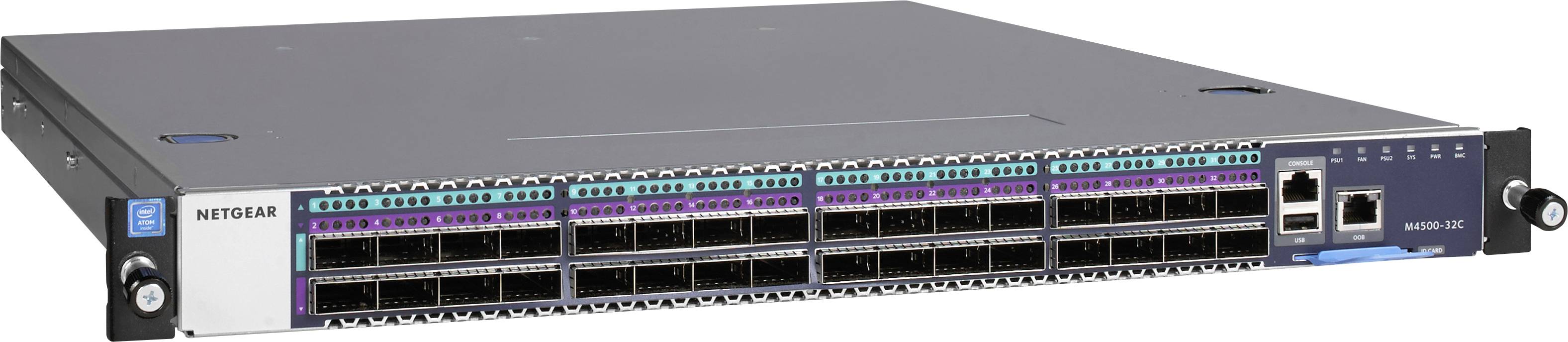 Ein Netzwerk-Switch mit mehreren Ethernet-Ports für die Datenübertragung in Netzwerken.