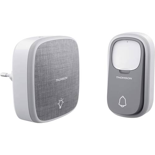 Thomson 513133 Funkklingel Komplett-Set batterielos, mit Namensschild