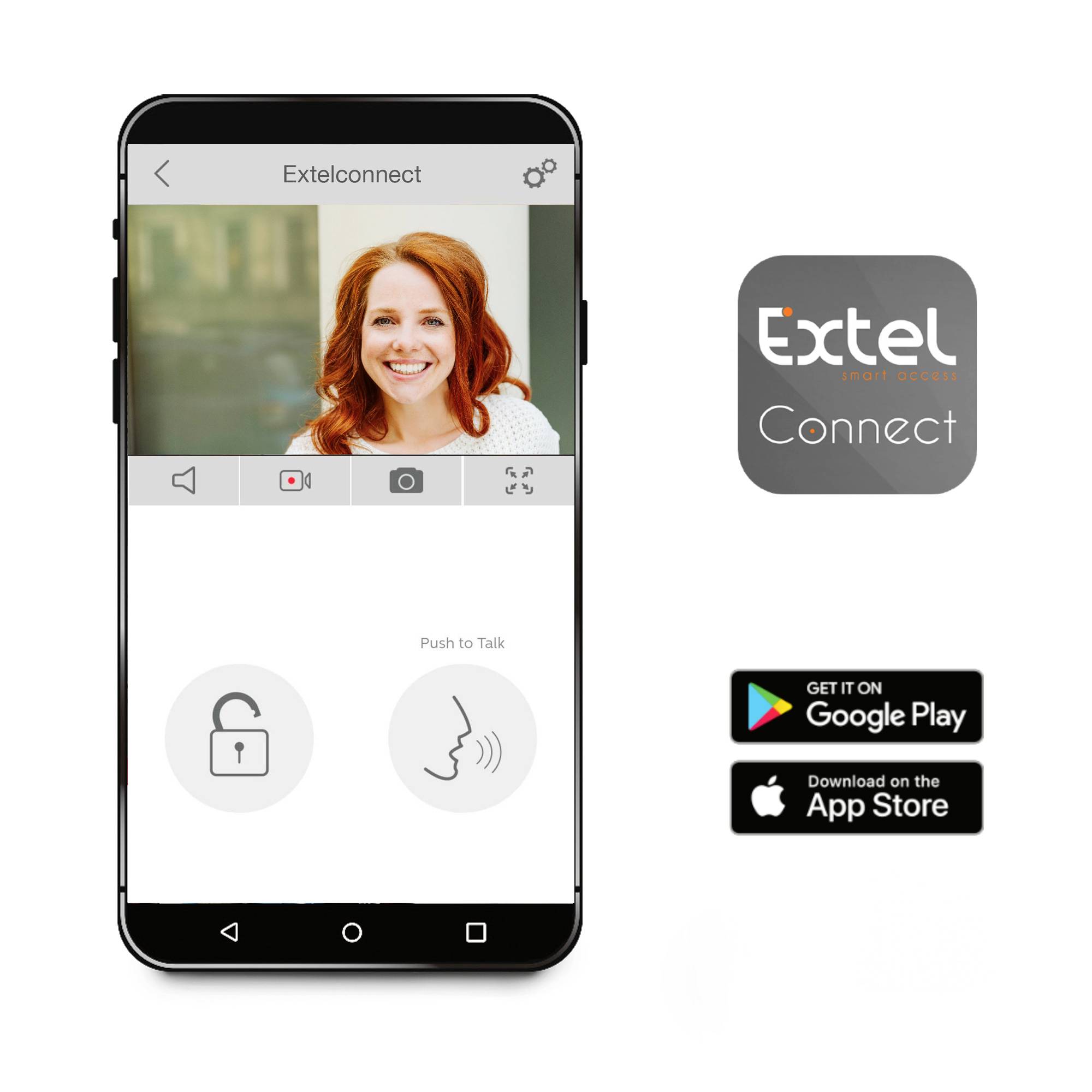 Extel CODE Connect Video-Türsprechanlage WLAN Komplett-Set Schwarz, Glas-16