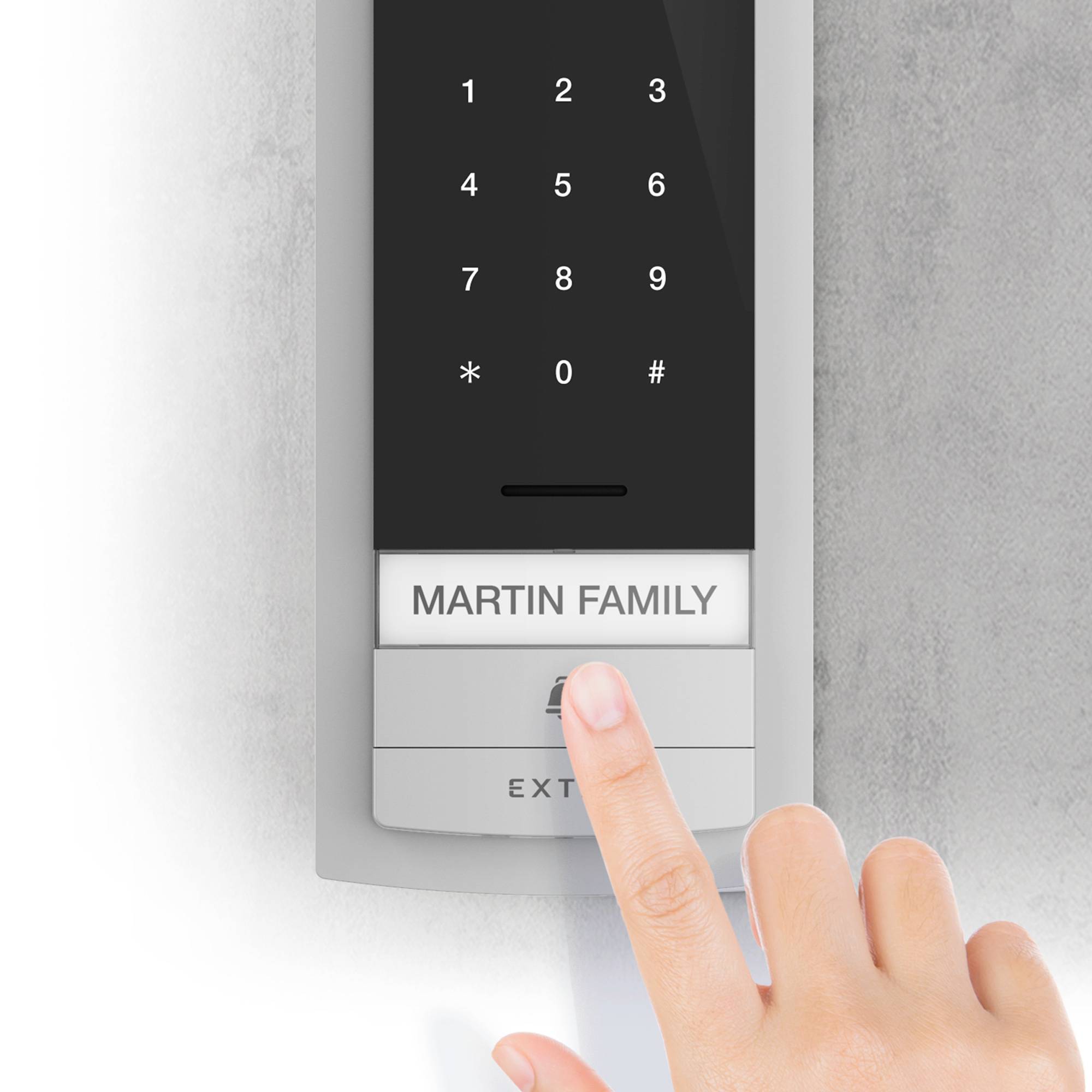 Extel CODE Connect Video-Türsprechanlage WLAN Komplett-Set Schwarz, Glas-6