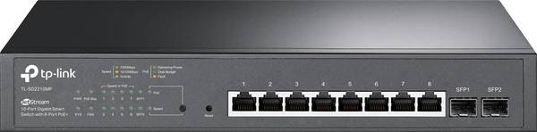 TP-LINK SG2210MP JetStream SG2210MP V4 Ethernet Switch 8 Port 10 / 100 / 1000 MBit/s PoE-Funktion