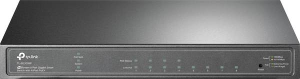 TP-LINK TL-SG2008P JetStream TL-SG2008P - V1 Netzwerk Switch 4x4 Port 10 / 100 / 1000 MBit/s PoE-Funktion