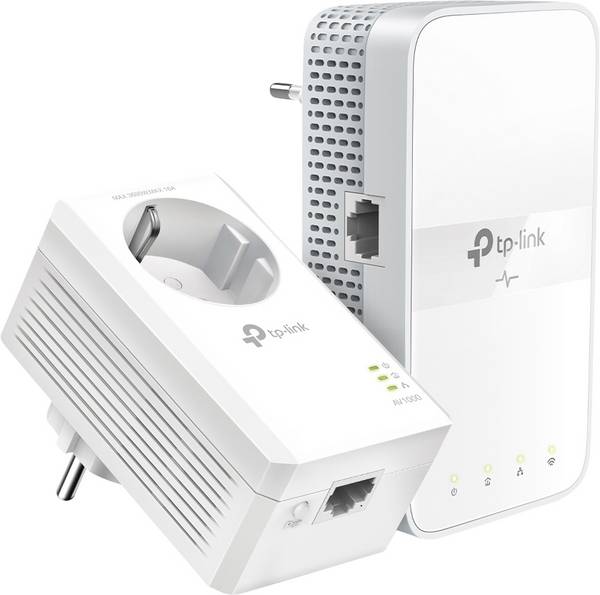 TP-LINK AC1200 AV1000 Gigabit WLAN Powerline Adapter Kit Powerline WLAN Starter Kit TL-WPA7617 KIT   1000 MBit/s