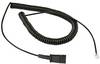 plusonic 100-002-P Headset-Kabel 1.00 m Schwarz