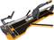 Fliesenschneider in Orange mit schwarzer Auflagefläche und Metallschiene, zum präzisen Schneiden von Fliesen und ähnlichen Materialien.
