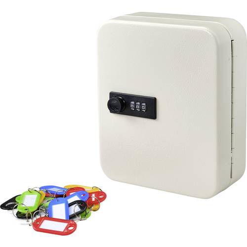Sygonix Schlüsselkasten SY-4737738 Anzahl Haken 20 Weiß
