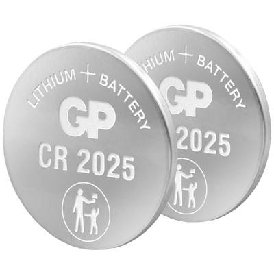 GP Batteries GPCR2025 Knopfzelle CR 2025 Lithium  3 V 2 St.