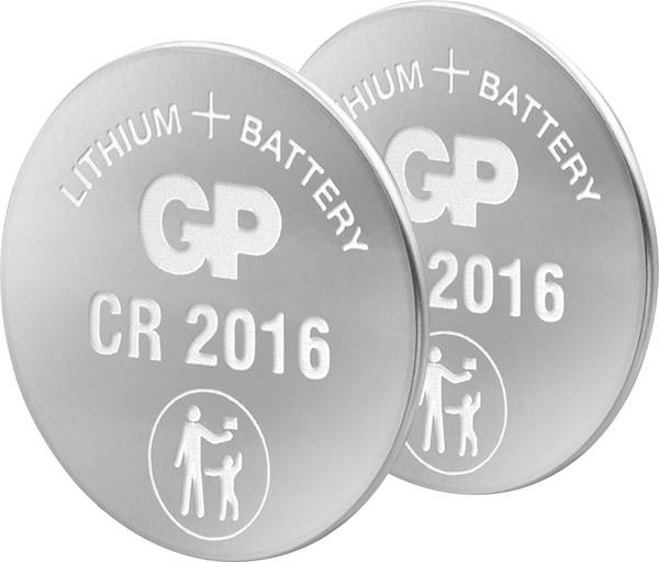 GP Knopfzelle CR2016 3 V 2 St.  Lithium GPCR2016