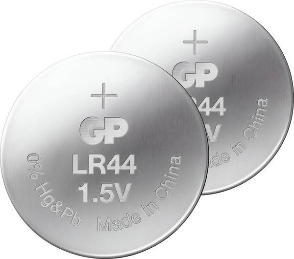 GP Knopfzelle LR44 1.5 V 2 St. 110 mAh Alkali-Mangan GP76ASTD222C2