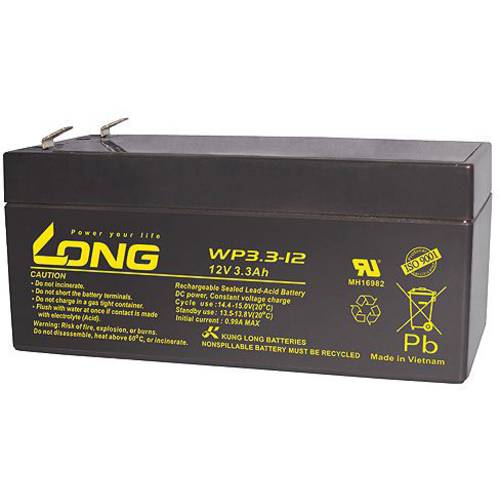 Long WP3.3-12 WP3.3-12 Bleiakku 12 V 3.3 Ah Blei-Vlies (AGM) (B x H x T) 134 x 65.5 x 67 mm Flachstecker 4.8 mm Geringe ...