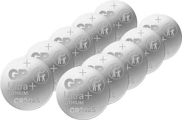 GP Knopfzelle CR2025 3 V 10 St.  Lithium GPCR2025STD955C10