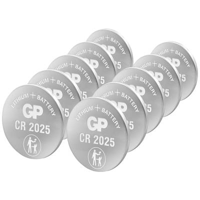 GP Batteries GPCR2025-2CPU10 Knopfzelle CR 2025 Lithium  3 V 10 St.