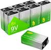 GP Super 9 V Block-Batterie Alkali-Mangan 9 V 8 St.
