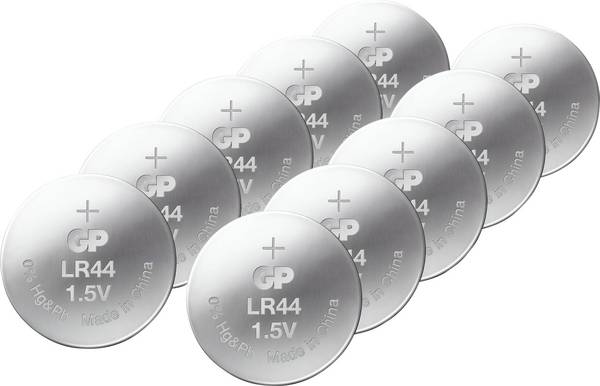 GP Knopfzelle LR44 1.5 V 10 St. 110 mAh Alkali-Mangan GP76ASTD496C10