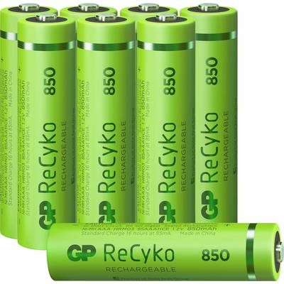 GP Batteries ReCyko+ HR03 Micro (AAA)-Akku NiMH 850 mAh 1.2 V 8 St.