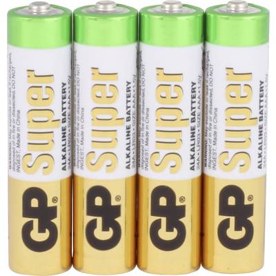 GP Batteries GP24A 4/ LR03 Micro (AAA)-Batterie Alkali-Mangan  1.5 V 4 St.