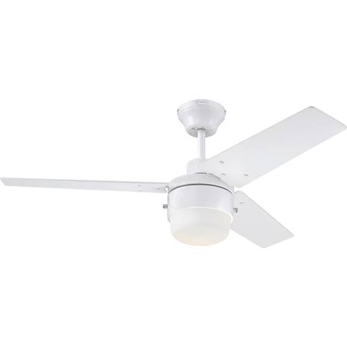 Westinghouse Talia Deckenventilator 39 W (Ø x H) 105 cm x 36.5 cm Weiß Winterbetrieb, mit Beleuchtung, Wendbare Flügel