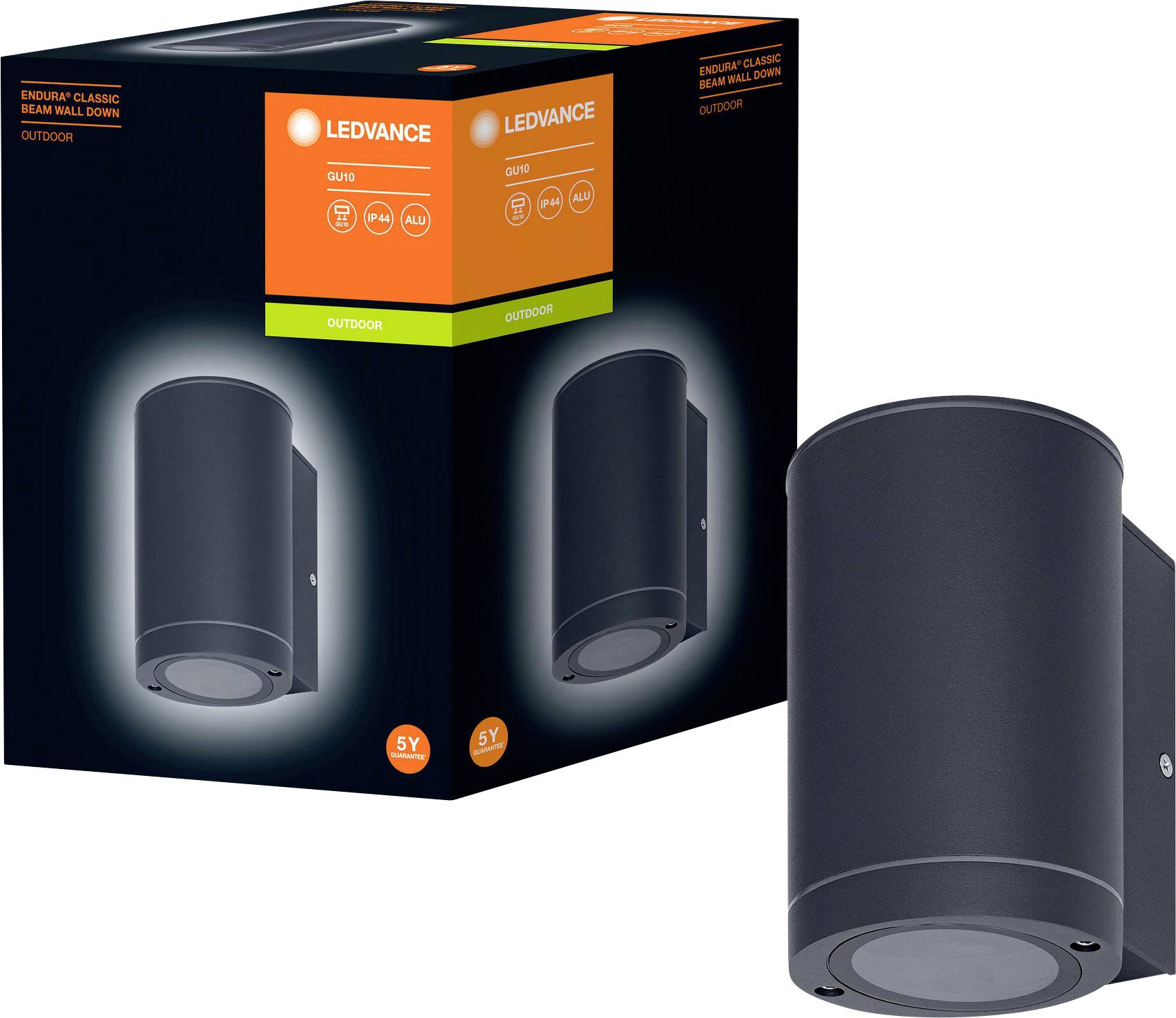 LEDVANCE Endurac Classic Beam Up 4058075554535 Außenwandleuchte E27 0 W Dunkelgrau-2