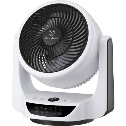 Westinghouse Cormac Tischventilator 42 W (Ø x H) 30 cm x 330 mm Weiß, Schwarz Schwenkbar