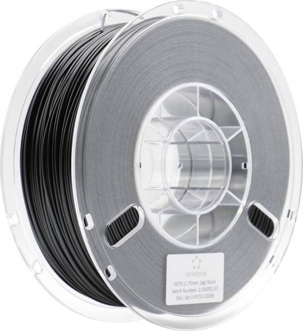 Renkforce RF-4738592  Filament PETG  1.75 mm 1000 g Schwarz  1 St.
