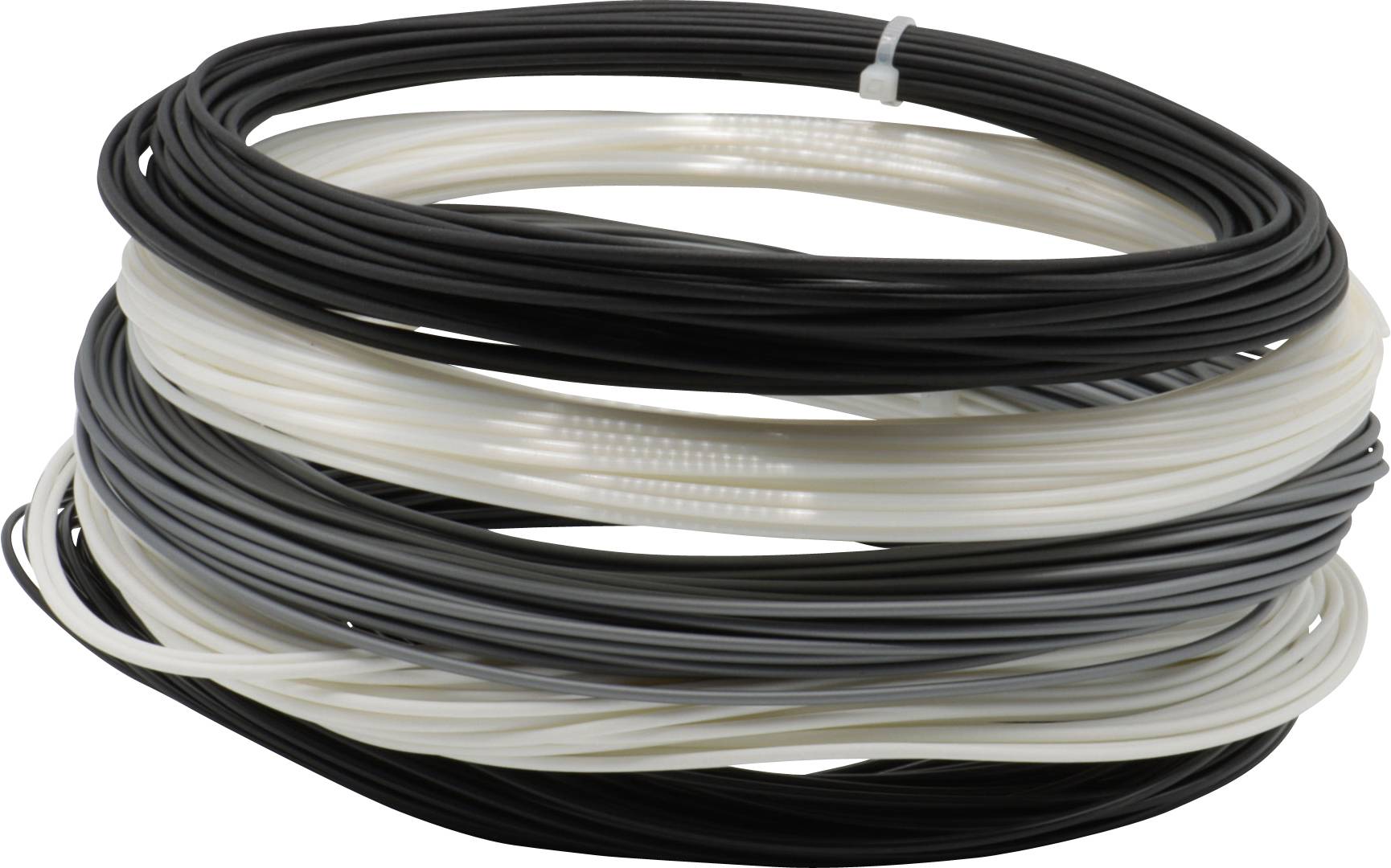 CONRAD Renkforce RF-4738598 Filament PLA 1.75 mm 250 g Silber, Seidenweiß, Weiß (matt), Schwarz (K