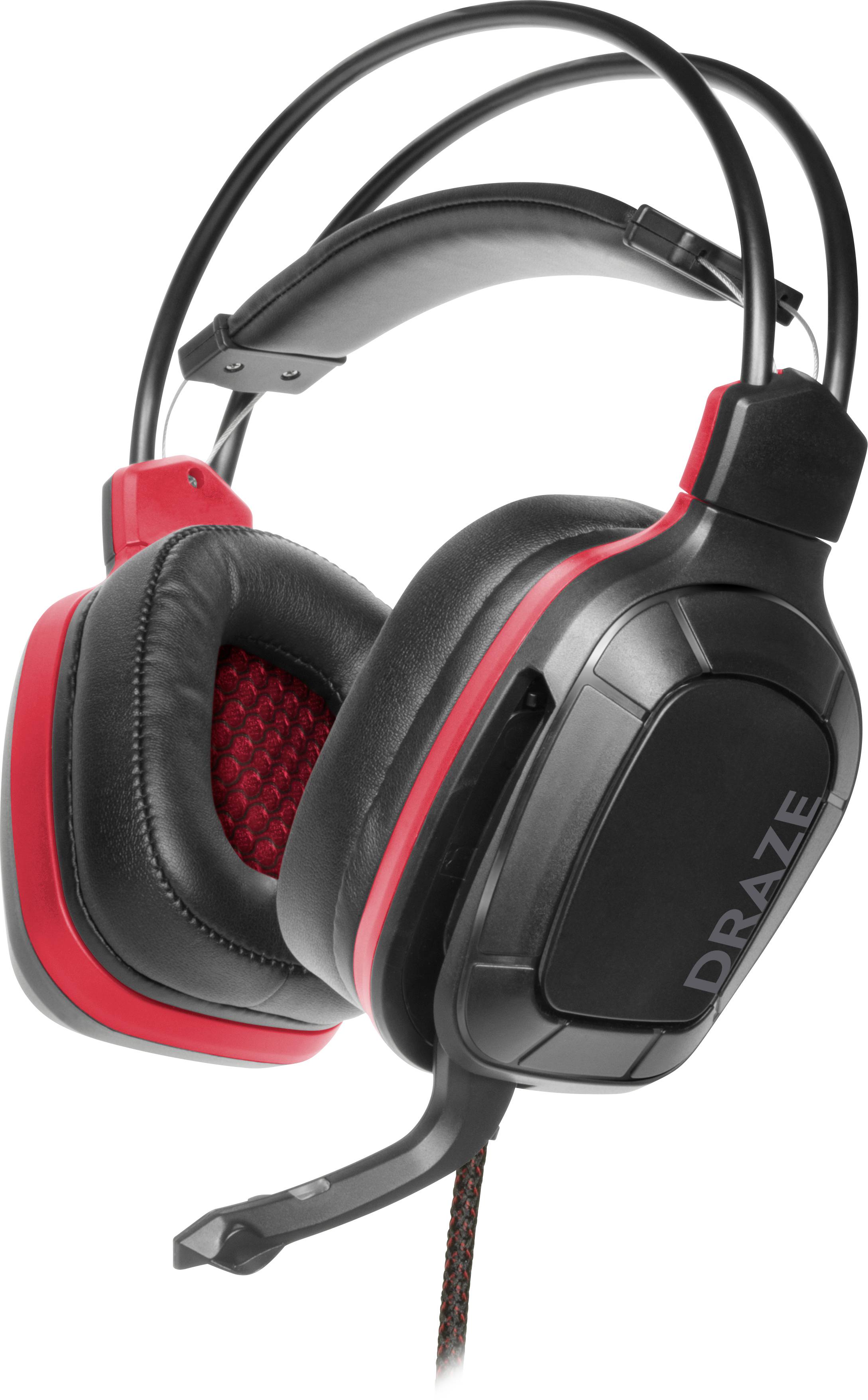 SPEED-LINK SpeedLink DRAZE Gaming Headset 3.5 mm Klinke schnurgebunden Over Ear Schwarz/Rot Stereo