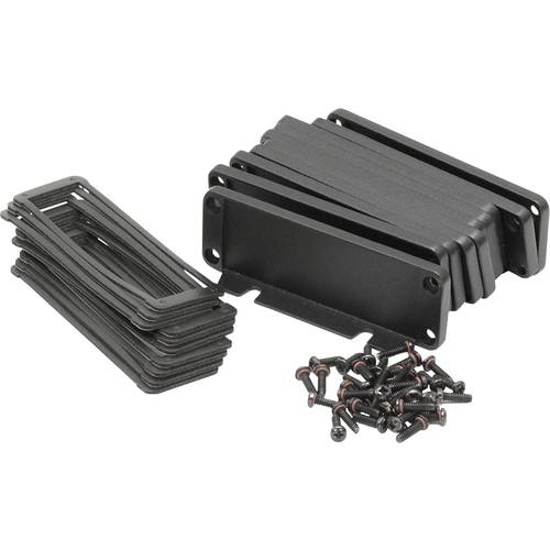 Hammond Electronics Endplatte Aluminium Schwarz (L x B x H) 16 x 107 x 35 mm 10 St.