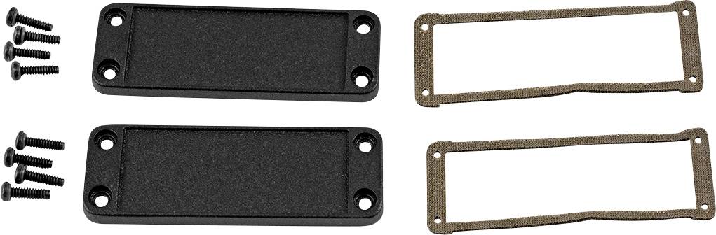 Hammond Electronics Endplatte Aluminium Schwarz (L x B x H) 6 x 87 x 31 mm 1 St.