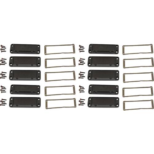 Thumbnail - Hammond Electronics Endplatte Aluminium Schwarz (L x B x H) 16 x 87 x 31 mm 10 St.