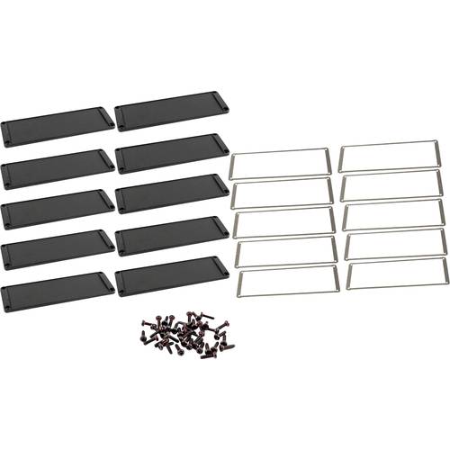 Hammond Electronics Endplatte Aluminium Schwarz (L x B x H) 6 x 169 x 57 mm 10 St.