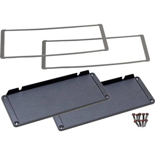 Thumbnail - Hammond Electronics Endplatte Aluminium Schwarz (L x B x H) 16 x 194 x 72 mm 2 St.
