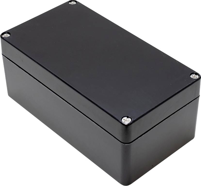 HAMMOND Electronics 1590ZGRP123BK Universal-Gehäuse 220 x 120 x 90 Polyester Schwarz 1 St.