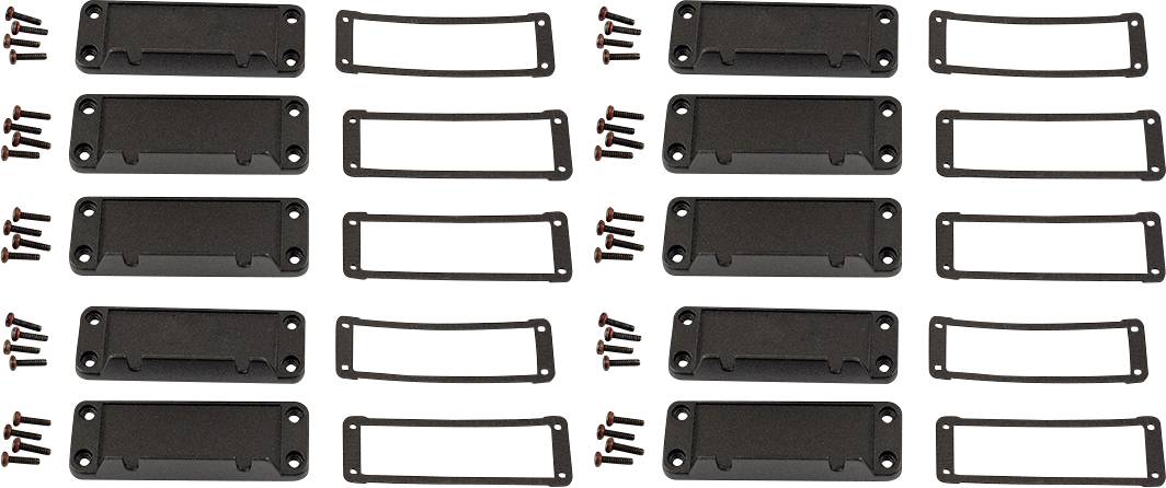 Hammond Electronics Endplatte Aluminium Schwarz (L x B x H) 16 x 87 x 31 mm 10 St.